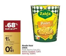 Carrefour Drive Zakia - noodle halal offre