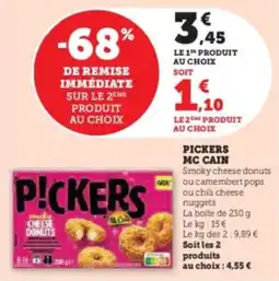 Super U Pickers mc cain offre