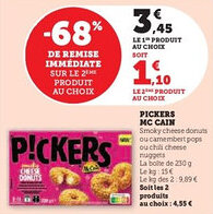 Super U Pickers mc cain offre