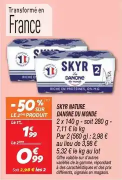 Netto Danone - skyr nature du monde offre