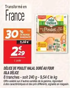 Netto Isla délice - délice de poulet halal doré au four offre