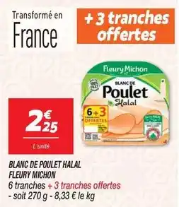 Netto Fleury michon - blanc de poulet halal offre