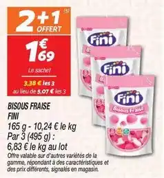 Netto Fini - bisous fraise offre