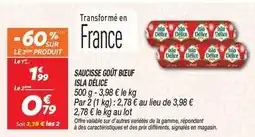 Netto Isla délice - saucisse gout offre