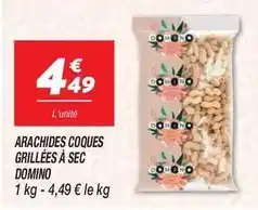 Netto Arachides coques grillées à sec offre