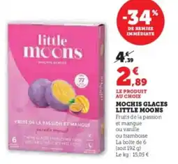 Super U Mochis glaces little moons offre