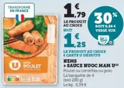 Super U Nems + sauce nuoc mam u offre