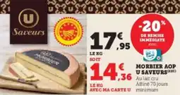 Super U Morbier aop u saveurs offre