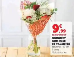 Super U Bouquet compose st valentin offre