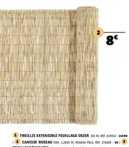Gifi Dim - treillis extensible feuillage osier offre