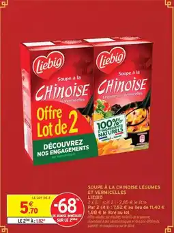 Intermarché Express Liebig - soupe a la chinoise legumes et vermicelles offre