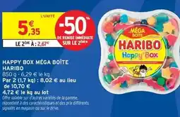 Intermarché Express Haribo - happy box méga boîte offre