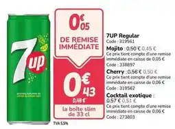Promocash 7 up - regular offre