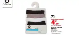 Super U Lot de 4 slips femme offre