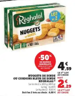 Hyper U Nuggets de dinde ou cordons bleus de dinde reghalal offre