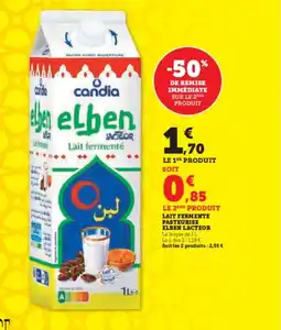 Hyper U Lait fermente pasteurise elben lacteor offre