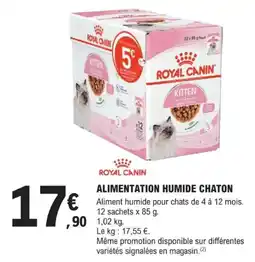 E.Leclerc Jardi Royal canin alimentation humide chaton offre