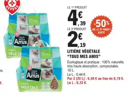 E.Leclerc Jardi Litière végétale tous mes amis offre