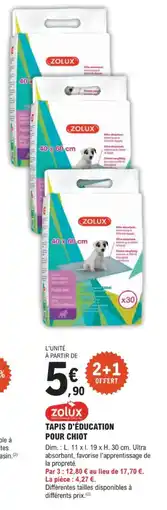 E.Leclerc Jardi Tapis d'éducation pour chiot offre