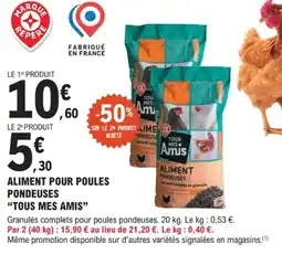 E.Leclerc Jardi Aliment pour poules pondeuses tous mes amis offre