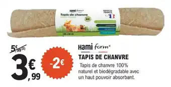 Hami form tapis de chanvre