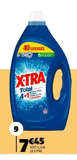 Gifi X-tra lessive liquide total 4+1 offre