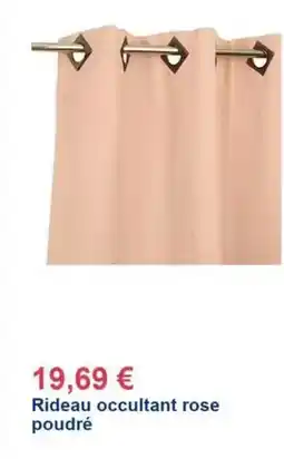 Décor Discount Rideau occultant rose poudré offre