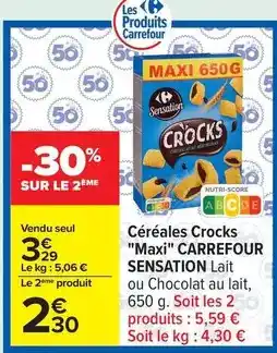 Carrefour Drive Carrefour - céréales crocks maxi sensation offre