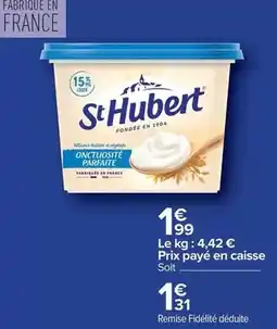 Carrefour Drive Alliance - st hubert fondue offre
