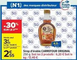 Carrefour Drive Carrefour - original sirop d'érable offre