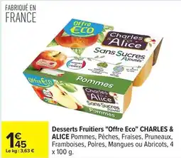 Carrefour Drive Durable - desserts fruitiers offre eco offre