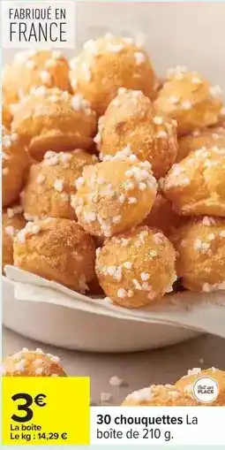 Carrefour Drive 30 chouquettes la boîte offre