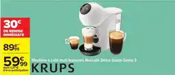 Carrefour Drive Krups - machine à café multi boissons nescafé dolce gusto genio s offre