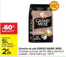 Carrefour Drive Senseo - dosettes de café offre