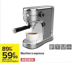 Carrefour Drive Medek - machine à expresso offre