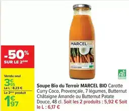 Carrefour Drive Marcel - soupe bio du terroir offre