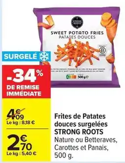 Carrefour Drive Potato - frites de patates douces surgelées offre