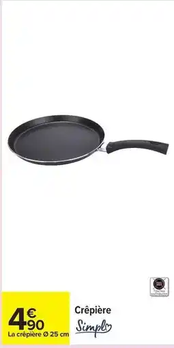Carrefour Drive Simply - crêpière offre