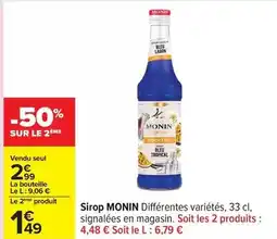 Carrefour Drive Signal - sirop offre