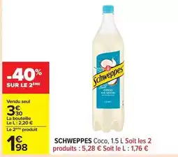 Carrefour Drive Schweppes - coco offre