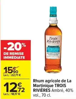 Carrefour Drive Rhum agricole de la martinique offre