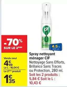 Carrefour Drive Cif - spray nettoyant ménager offre