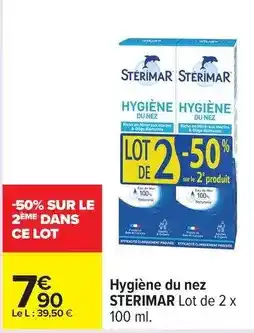 Carrefour Drive Stérimar - hygiène du nez offre