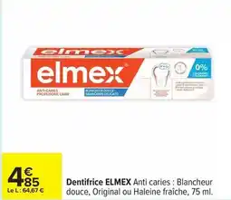 Carrefour Drive Elmex - dentifrice offre