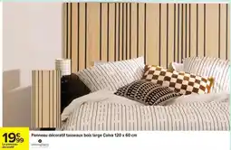 Carrefour Drive Atmosphera - parmeau décoratif tasseux bois large cora offre