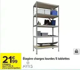 Carrefour Drive Artis - étagère charges lourdes 5 tablettes offre