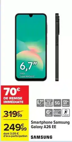 Carrefour Drive Samsung - smartphone galaxy a26 ee offre