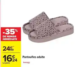Carrefour Drive Isotoner - pantoufles adulte offre