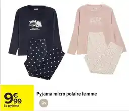 Carrefour Drive Polaire - pyjama micro femme offre