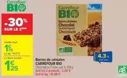 Carrefour Drive Carrefour - barres de céréales bio offre